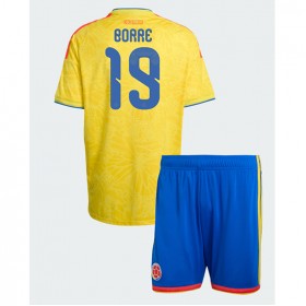 Colombia Rafael Santos Borre #19 Hjemme skjorte til barn VM 2026 Kortermet (+ korte bukser)